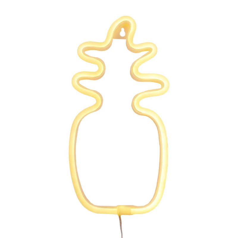 Led Neon Pineapple Shape - Yellow - إضاءة